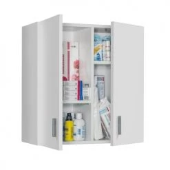 Dmora Meubles Haut Armoire Effet Bois Blanc -Meubles de cuisine Soldes armoire effet bois blanc 4