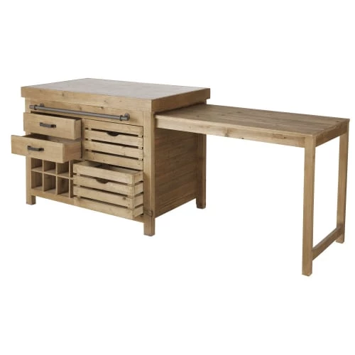 Maisons Du Monde Îlots Et Dessertes Billot Cuisine 2 Portes 4 Tiroirs En Pin Recyclé Effet Vieilli 7 Maisons Du Monde Îlots Et Dessertes Billot Cuisine 2 Portes 4 Tiroirs En Pin Recyclé Effet Vieilli – Image 5