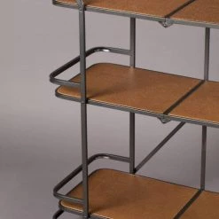 Dutchbone Îlots Et Dessertes Chariot En Bois Et Acier Sur Roulettes -Meubles de cuisine Soldes chariot en bois et acier sur roulettes 2