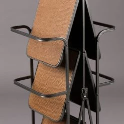 Dutchbone Îlots Et Dessertes Chariot En Bois Et Acier Sur Roulettes -Meubles de cuisine Soldes chariot en bois et acier sur roulettes 3