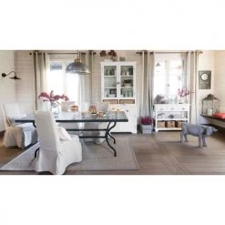 Maisons Du Monde Consoles Et Drapiers Console 3 Tiroirs, 3 Paniers Blanche -Meubles de cuisine Soldes console 3 tiroirs 3 paniers blanche 1000 14 17 117195 12