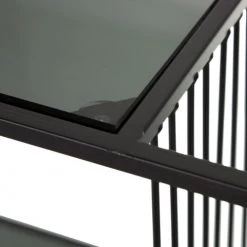 RNT By Really Nice Things Îlots Et Dessertes Desserte Avec Roues En Fer Et Verre Trempé Noir. 12 RNT By Really Nice Things Îlots Et Dessertes Desserte Avec Roues En Fer Et Verre Trempé Noir. -Meubles de cuisine Soldes desserte avec roues en fer et verre trempe noir 4