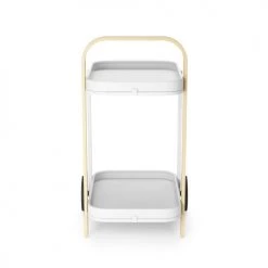 Umbra Îlots Et Dessertes Desserte Avec Roulettes Bellwood Métal Blanc