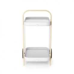 Umbra Îlots Et Dessertes Desserte Avec Roulettes Bellwood Métal Blanc -Meubles de cuisine Soldes desserte avec roulettes bellwood metal blanc 5