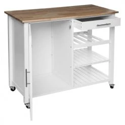 Five Simply Smart Îlots Et Dessertes Desserte Claude Blanc -Meubles de cuisine Soldes desserte claude blanc 3