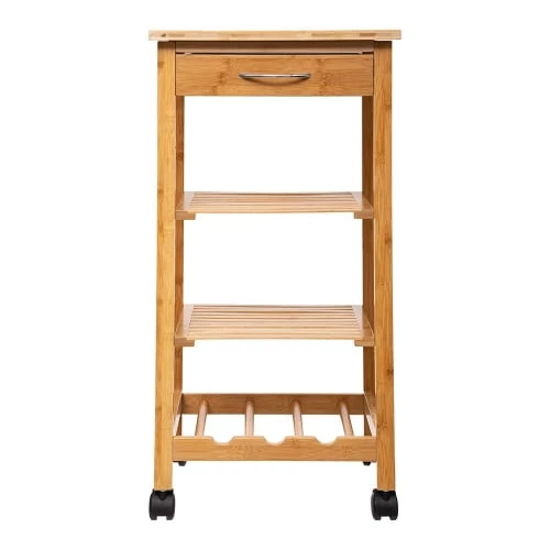 Five Simply Smart Îlots Et Dessertes Desserte De Cuisine 1 Tiroir 3 étagères Bambou 6 Five Simply Smart Îlots Et Dessertes Desserte De Cuisine 1 Tiroir 3 étagères Bambou – Image 4