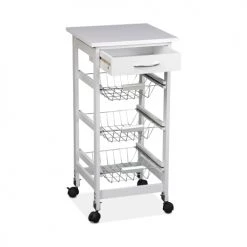 Alice's Garden Îlots Et Dessertes Desserte De Cuisine à Roulettes Blanche 12 Alice's Garden Îlots Et Dessertes Desserte De Cuisine à Roulettes Blanche -Meubles de cuisine Soldes desserte de cuisine a roulettes blanche 4
