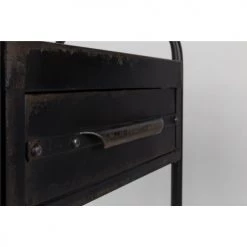 Drawer Îlots Et Dessertes Desserte De Cuisine à Roulettes Noir -Meubles de cuisine Soldes desserte de cuisine a roulettes noir 3