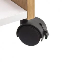 Five Simply Smart Îlots Et Dessertes Desserte De Cuisine Bambou Blanc -Meubles de cuisine Soldes desserte de cuisine bambou blanc 2