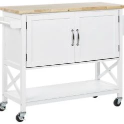 Beliani Îlots Et Dessertes Desserte De Cuisine Blanche