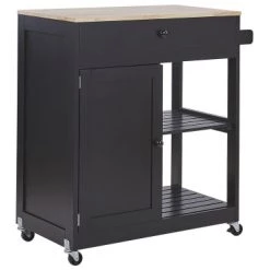 Beliani Îlots Et Dessertes Desserte De Cuisine Noire