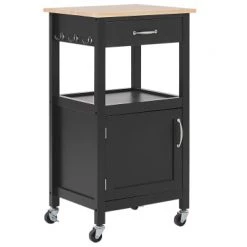 Beliani Îlots Et Dessertes Desserte De Cuisine Noire