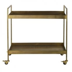 Maisons Du Monde Îlots Et Dessertes Desserte En Métal Doré à Roulettes