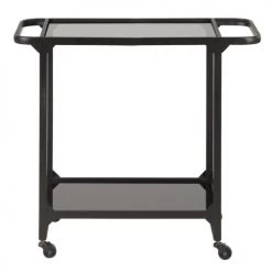 Zago Îlots Et Dessertes Desserte En Métal Noir