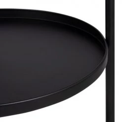 Maisons Du Monde Îlots Et Dessertes Desserte En Métal Noir à Roulettes -Meubles de cuisine Soldes desserte en metal noir a roulettes 1000 7 30 214870 3