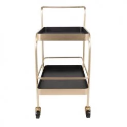 Maisons Du Monde Îlots Et Dessertes Desserte En Métal Noir Et Doré