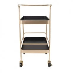 Maisons Du Monde Îlots Et Dessertes Desserte En Métal Noir Et Doré -Meubles de cuisine Soldes desserte en metal noir et dore 1000 1 21 227325 3