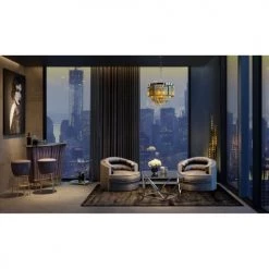 Kare Design Îlots Et Dessertes Desserte En Verre Miroir Et Acier Argenté -Meubles de cuisine Soldes desserte en verre miroir et acier argente 4