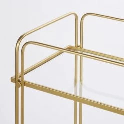 Maisons Du Monde Îlots Et Dessertes Desserte En Verre Transparent Et Métal Doré 7 Maisons Du Monde Îlots Et Dessertes Desserte En Verre Transparent Et Métal Doré -Meubles de cuisine Soldes desserte en verre transparent et metal dore 1000 1 5 226407 3