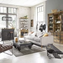 Maisons Du Monde Îlots Et Dessertes Desserte Haute En Manguier Massif L101 -Meubles de cuisine Soldes desserte haute en manguier massif l101 1000 15 6 156585 11