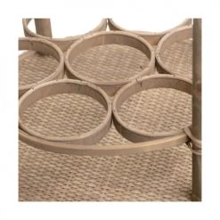 Ixia Îlots Et Dessertes Desserte Ronde Apéritif En Rotin -Meubles de cuisine Soldes desserte ronde aperitif en rotin 4