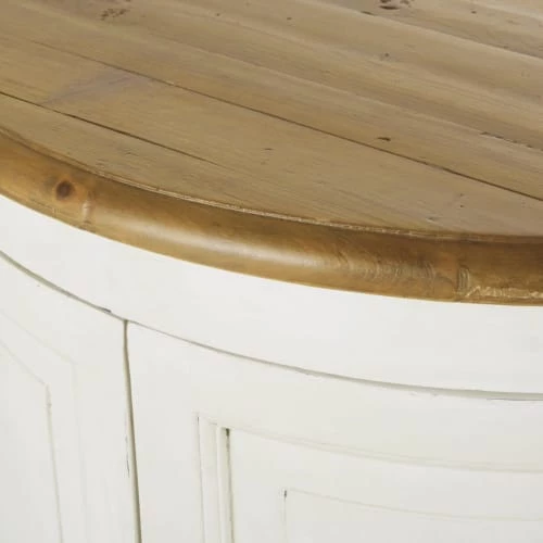 Maisons Du Monde Îlots Et Dessertes Etagère 2 Portes Pour îlot Central Cuisine Modulable En Pin Recyclé Ivoire 6 Maisons Du Monde Îlots Et Dessertes Etagère 2 Portes Pour îlot Central Cuisine Modulable En Pin Recyclé Ivoire – Image 4