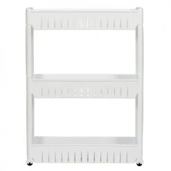 Toilinux Îlots Et Dessertes Etagère à Roulettes Pour Cuisine Blanc -Meubles de cuisine Soldes etagere a roulettes pour cuisine blanc 3