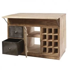 Maisons Du Monde Îlots Et Dessertes Îlot Central Cuisine En Manguier Massif Et Métal Gris 13 Maisons Du Monde Îlots Et Dessertes Îlot Central Cuisine En Manguier Massif Et Métal Gris -Meubles de cuisine Soldes ilot central cuisine en manguier massif et metal gris 1000 14 17 187592 7