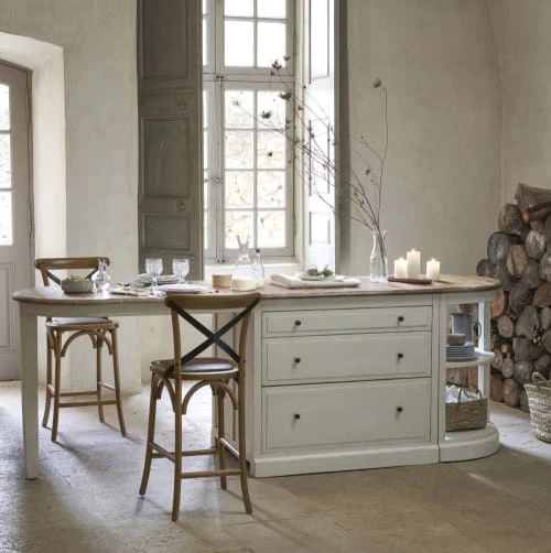 Maisons Du Monde Îlots Et Dessertes Ilot Central Cuisine Modulable 3 Tiroirs En Pin Recyclé Ivoire L100 7 Maisons Du Monde Îlots Et Dessertes Ilot Central Cuisine Modulable 3 Tiroirs En Pin Recyclé Ivoire L100 – Image 5