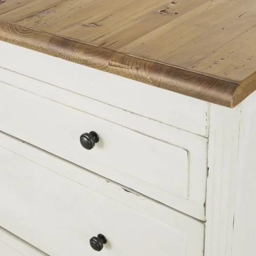 Maisons Du Monde Îlots Et Dessertes Ilot Central Cuisine Modulable 3 Tiroirs En Pin Recyclé Ivoire L100 5 Maisons Du Monde Îlots Et Dessertes Ilot Central Cuisine Modulable 3 Tiroirs En Pin Recyclé Ivoire L100 – Image 3