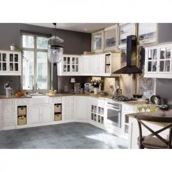 Maisons Du Monde Meubles D'angle Meuble Bas D'angle De Cuisine 1 Porte Poignée à Gauche Ivoire -Meubles de cuisine Soldes meuble bas d angle de cuisine 1 porte poignee a gauche ivoire 1000 7 12 140478 2