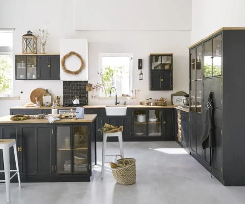 Maisons Du Monde Meubles Bas Meuble Bas De Cuisine 1 Porte 1 Tiroir En Manguier Massif Gris Ardoise 8 Maisons Du Monde Meubles Bas Meuble Bas De Cuisine 1 Porte 1 Tiroir En Manguier Massif Gris Ardoise – Image 6