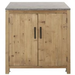 Maisons Du Monde Meubles Bas Meuble Bas De Cuisine 2 Portes En Pin Recyclé Effet Vieilli