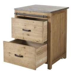 Maisons Du Monde Meubles Bas Meuble Bas De Cuisine 2 Tiroirs En Pin Recyclé Effet Vieilli L70 -Meubles de cuisine Soldes meuble bas de cuisine 2 tiroirs en pin recycle effet vieilli l70 1000 15 13 202553 3