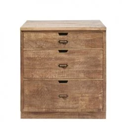 Maisons Du Monde Meubles Bas Meuble Bas De Cuisine 3 Tiroirs En Manguier Massif