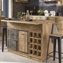 Maisons Du Monde Meubles Bas Meuble Bas De Cuisine 3 Tiroirs En Manguier Massif -Meubles de cuisine Soldes meuble bas de cuisine 3 tiroirs en manguier massif 1000 10 13 187588 7