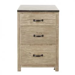 Maisons Du Monde Meubles Bas Meuble Bas De Cuisine 3 Tiroirs En Pin Recyclé