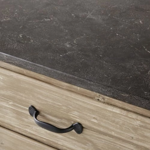 Maisons Du Monde Meubles Bas Meuble Bas De Cuisine 3 Tiroirs En Pin Recyclé 6 Maisons Du Monde Meubles Bas Meuble Bas De Cuisine 3 Tiroirs En Pin Recyclé – Image 4