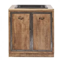 Maisons Du Monde Meubles Bas Avec évier Meuble Bas De Cuisine Avec évier 2 Portes En Manguier Massif