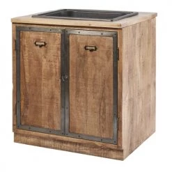 Meubles de cuisine Soldes -Meubles de cuisine Soldes meuble bas de cuisine avec evier 2 portes en manguier massif 1000 4 27 188381 2