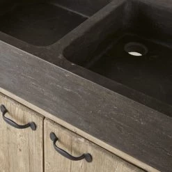 Maisons Du Monde Meubles Haut Meuble Bas De Cuisine Pour évier 2 Portes En Pin Recyclé Grisé -Meubles de cuisine Soldes meuble bas de cuisine pour evier 2 portes en pin recycle grise 1000 16 28 201789 4