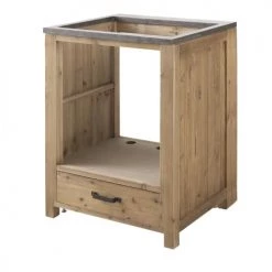 Maisons Du Monde Meubles Bas Meuble Bas De Cuisine Pour Four 1 Tiroir En Pin Recyclé Effet Vieilli -Meubles de cuisine Soldes meuble bas de cuisine pour four 1 tiroir en pin recycle effet vieilli 1000 4 19 202559 3