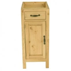 Grenier Alpin Meubles Bas Meuble Bas Pin Massif 40 Cm 1 Porte Ouverture Droite Gauche 1 Tiroir