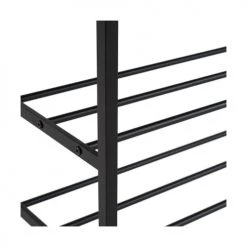 Wadiga Portemanteaux Et Patères Meuble D'entrée Banc + Portemanteau Bois Et Métal Noir -Meubles de cuisine Soldes meuble d entree banc portemanteau bois et metal noir 4