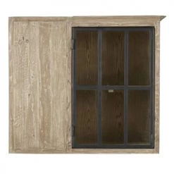 Maisons Du Monde Meubles Haut Meuble Haut D'angle De Cuisine 1 Porte Vitrée En Pin Recyclé