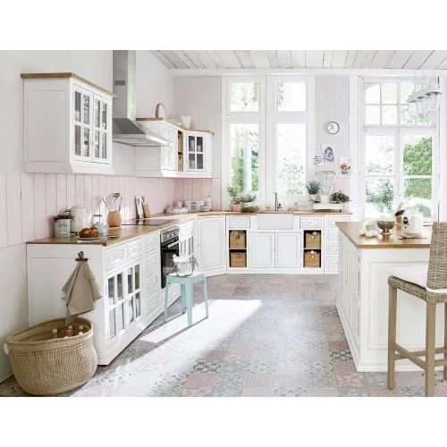 Maisons Du Monde Meubles D'angle Meuble Haut D'angle De Cuisine 1 Porte Vitrée Poignée à Gauche Ivoire 4 Maisons Du Monde Meubles D'angle Meuble Haut D'angle De Cuisine 1 Porte Vitrée Poignée à Gauche Ivoire – Image 3