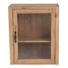 Grenier Alpin Meubles Haut Meuble Haut Pin Massif 60 Cm 1 Porte Vitrée Ouverture à Gauche