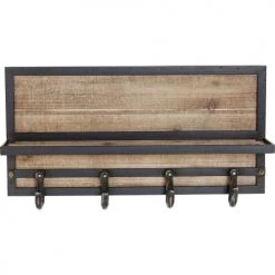 Kare Design Portemanteaux Et Patères Patère 4 Crochets En Sapin Et Acier