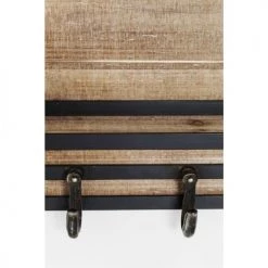 Kare Design Portemanteaux Et Patères Patère 4 Crochets En Sapin Et Acier -Meubles de cuisine Soldes patere 4 crochets en sapin et acier 4