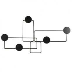 Maisons Du Monde Portemanteaux Et Patères Patère 5 Crochets En Acier Noir